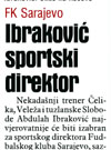Ibraković sportski direktor